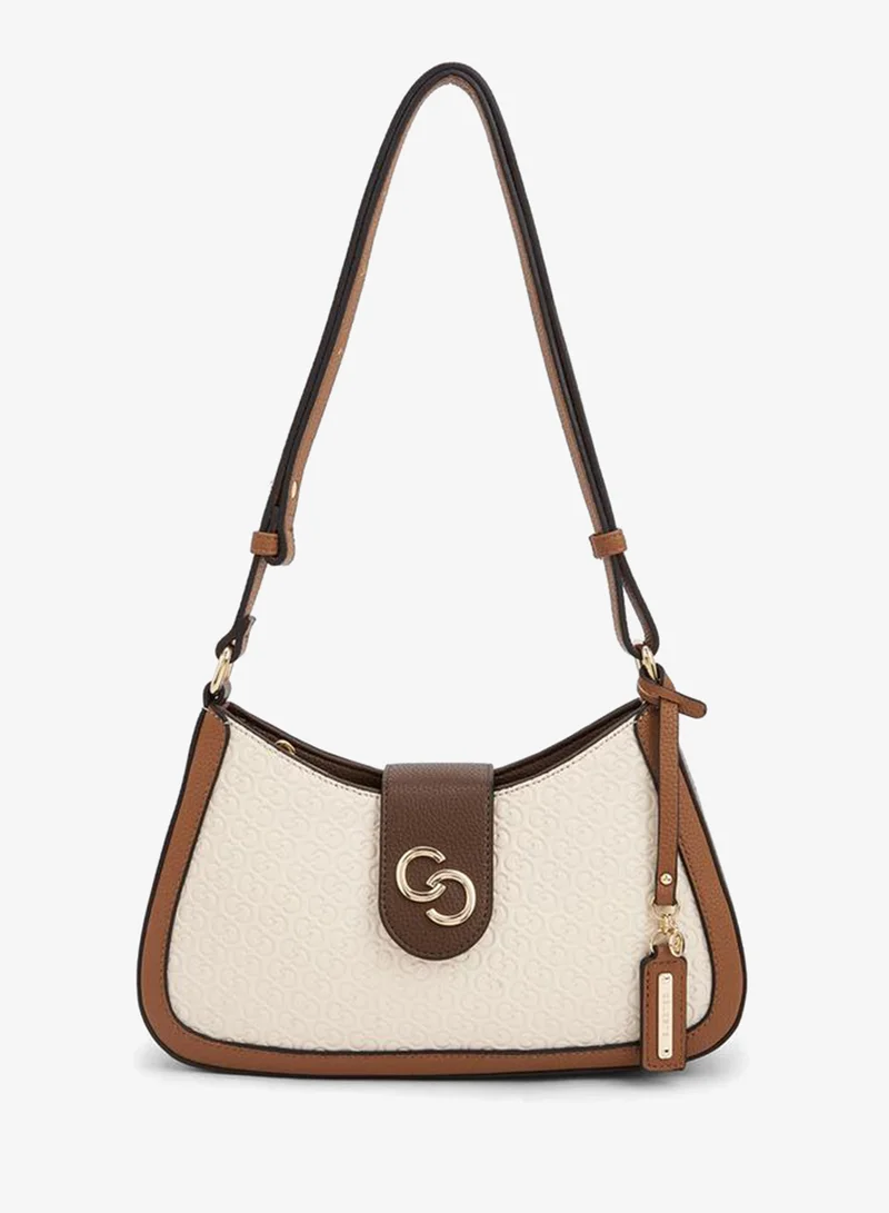 سيليست Monogram Embossed Crossbody Bag With Adjustable Strap