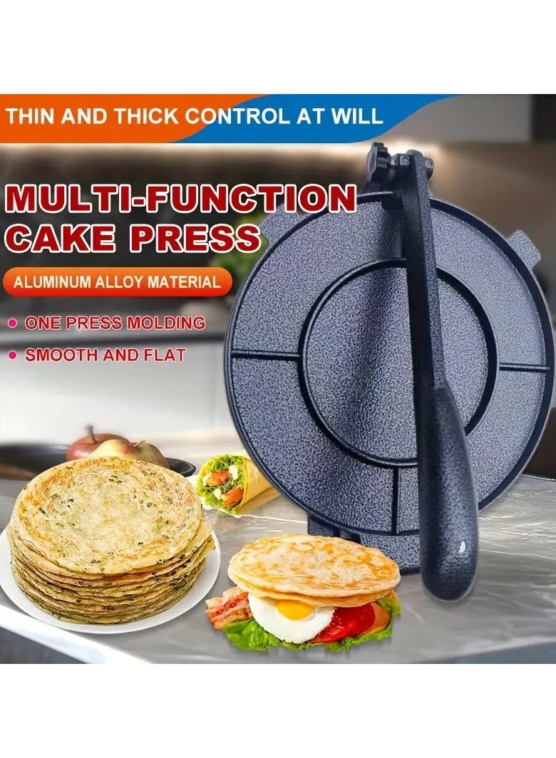general Manual Dough Press Machine 20cm - Non-Stick Heavy-Duty Tortilla Presser Versatile for Pizza Crust Roti Flatbread Home Kitchen - Image 3