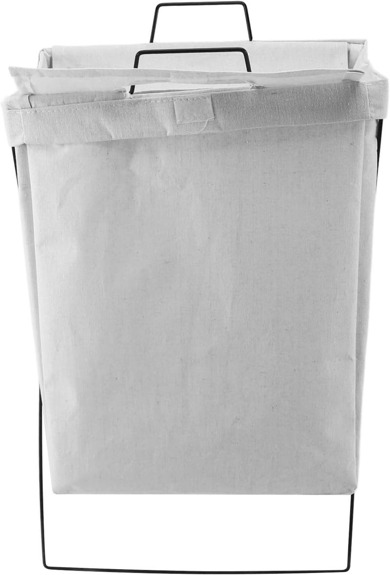 Collapsible Laundry Hamper Durable Iron Frame Standing Tall Ample Capacity for Laundry Room Organization Cloth (L) - Image 1