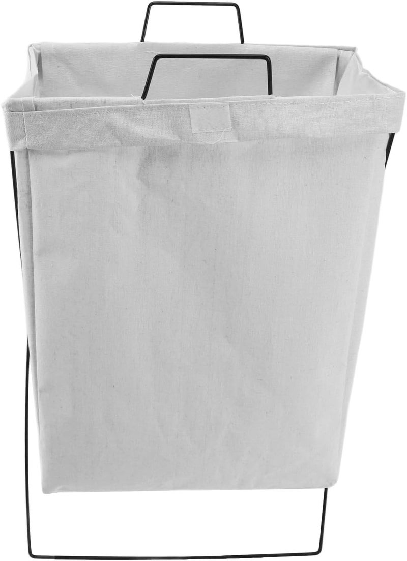 Collapsible Laundry Hamper Durable Iron Frame Standing Tall Ample Capacity for Laundry Room Organization Cloth (L) - Image 4