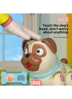 Generic Children's Electric Spray Pug Fart Light Music Baby Coax Baby Artifact Simulation Pet Dog Toy-Color:Electric Spray Pug Brown ]  - Image 4
