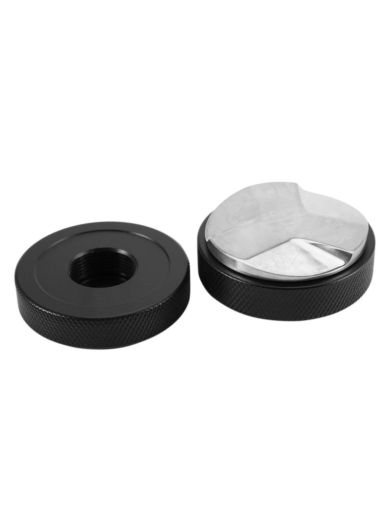51Mm-58Mm Espresso Coffee Distributor Leveler Tool Macaron Coffee Tamper With THREE Angled Slopes-Black-58mm - Image 4