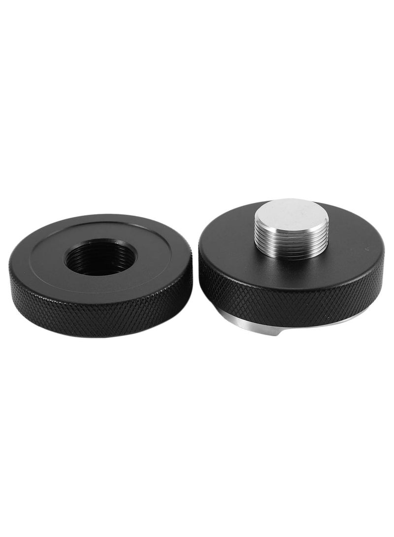 51Mm-58Mm Espresso Coffee Distributor Leveler Tool Macaron Coffee Tamper With THREE Angled Slopes-Black-58mm - Image 5