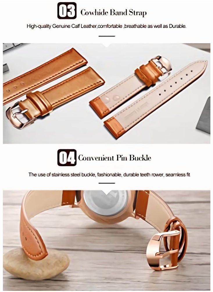 roaiss - Men's Ultra Thin Watches Minimalist Analog Quartz Leather Strap Fashion Casual Date Watch Waterproof Wrist Watch - Image 1