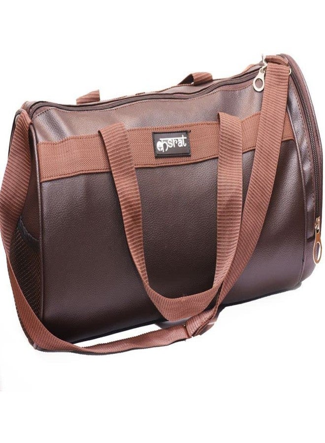 KASRAT Polyester 20 LTR Hand Duffle Bag | Travel Bag for Men | Shoe Compartment for Men and Women | Gym Bags for Women | Sports Bag | Duffle Bags for Travel (Brown) - Image 1