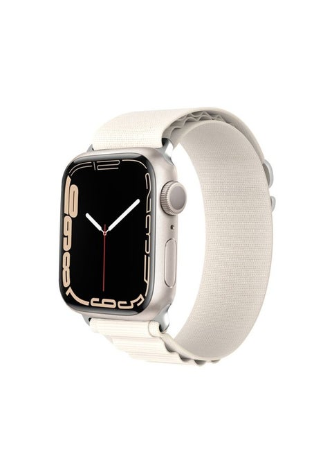 Replacement Strap For Apple Watch SE 2023 40mm DUX DUCIS GS Series Nylon Loop Watch Band Starlight