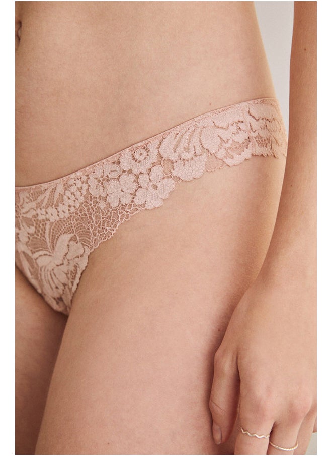 women'secret - Classic microfiber lace panties - Image 1