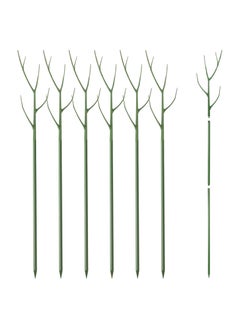 KASTWAVE SYOSI Plant Support Stakes, 40 Inch Adjustable Twig Plant Support Stakes, Trellis for Potted Plants Flower Supports for Indoor Outdoor Plants, Green, 6 Pieces  - Image 1