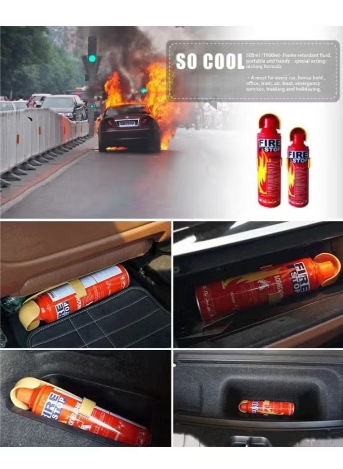 FIRE STOP Fire Extinguisher Foam Spray For Car, Home And Office 1000 mL-2-Pack - Image 3