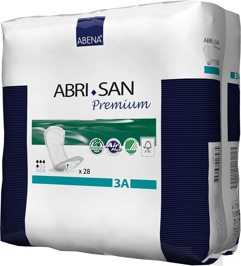 Abena وسادات أبينا أبري-سان الممتازة لعدم التحكم في البول للرجال والنساء - 28 قطعة، 650 مل امتصاص، قابلة للتنفس ومريحة - Image 3