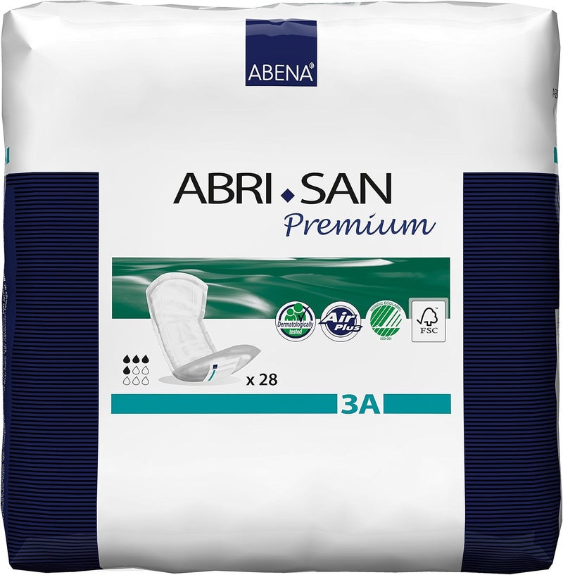Abena وسادات أبينا أبري-سان الممتازة لعدم التحكم في البول للرجال والنساء - 28 قطعة، 650 مل امتصاص، قابلة للتنفس ومريحة - Image 2