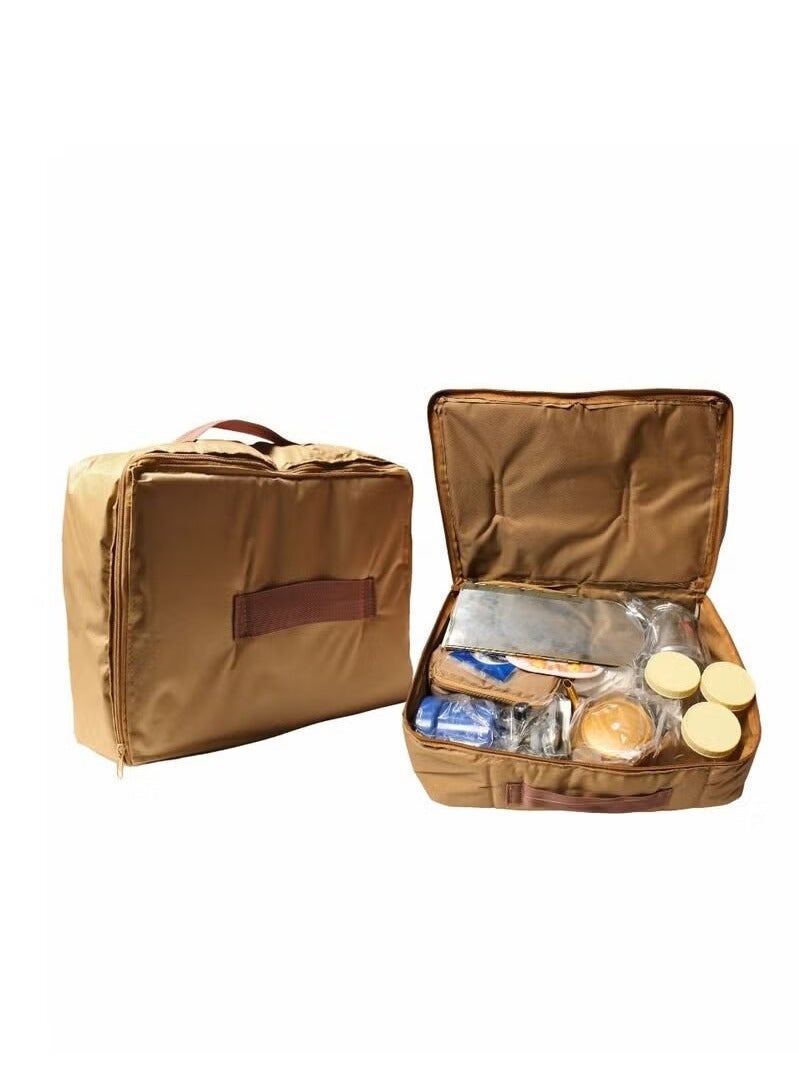 Cady One Complete tea and coffee bag, picnic bag with 15-piece accessory set, travel estate set with floor seat - Image 4