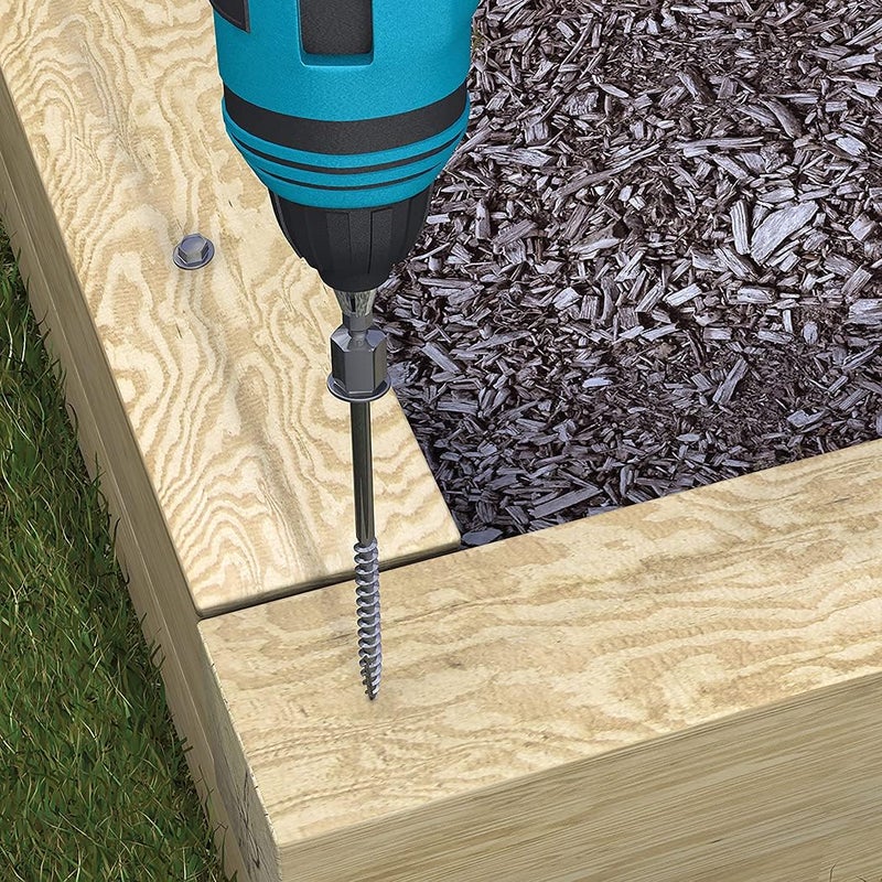 Hillman TimberTite Landscape Screw, Steel, 1/4" x 8", 50-Pack - Image 3