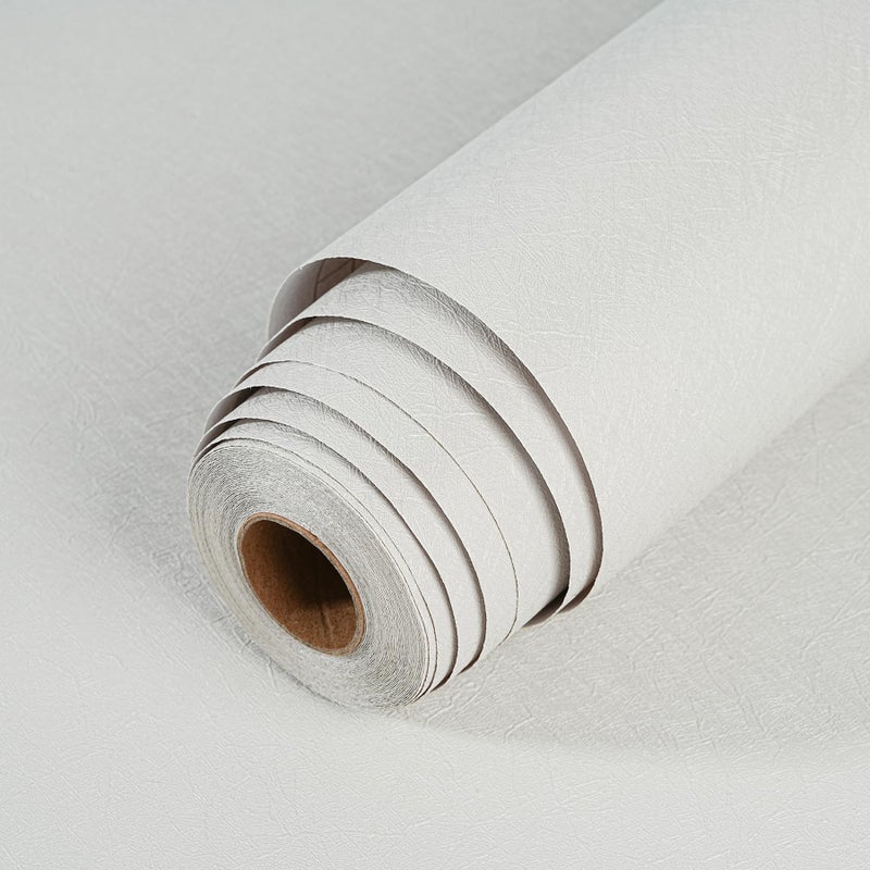LOVADA Peel and Stick Wallpaper Rice White Silk Wall Paper 157 x 98 Inch Self Adhesive Wallpaper Peel and Stick Easy to Paste Wall Contact Paper for Stand Liner Table and Door Makeover Decor