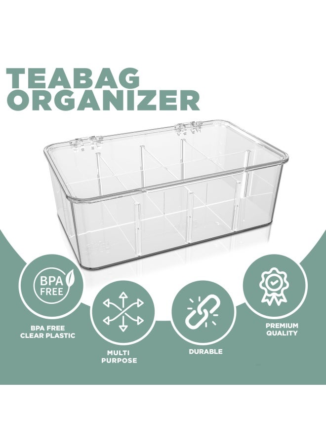 Utopia Home  Pantry Organizers and Storage and Cabinet Organizer  3 Pack Stackable Tea Bag Organizer or Holder With Lids For Fridge Refrigerator Kitchen Cupboard Snack  Spice Organization - Image 2