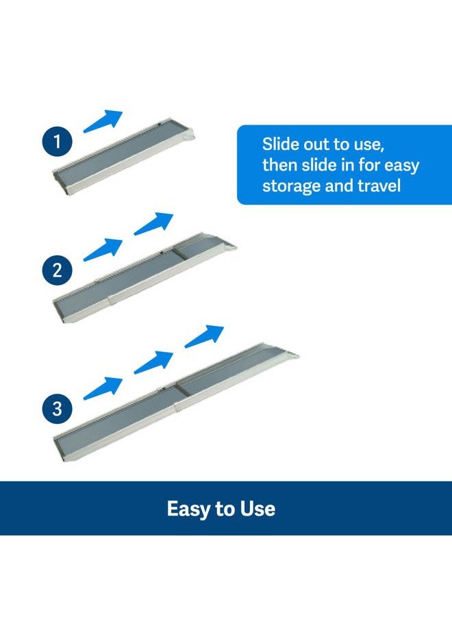 CINLITEK Happy Ride Telescoping Dog Ramp, Portable Pet Ramp for Cars, Trucks & SUVs with Adjustable Sizing  - Image 2