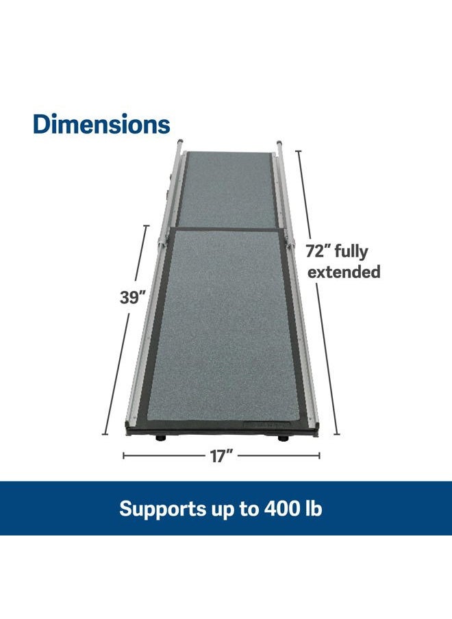 CINLITEK Happy Ride Telescoping Dog Ramp, Portable Pet Ramp for Cars, Trucks & SUVs with Adjustable Sizing  - Image 5