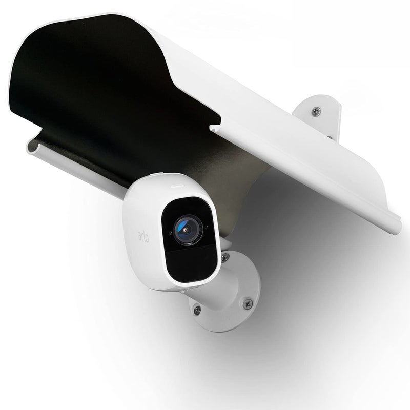 Uogw Sun Rain Shade Camera Cover Shield Works for Blink XT,XT2,(3rd Gen) XT3,XT4 (4th Gen),Arlo,Arlo Pro,WyzeCam,Nest,Ring,Protective Roof for Outdoor Security Cameras, Aluminum Alloy Material-White - Image 1