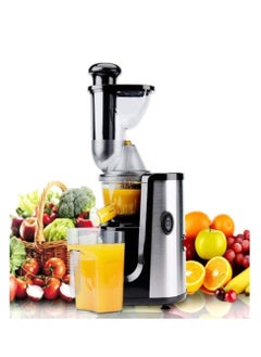 Disnie Slow Juicer, Cold Press Juicer with Quiet Motor Operation & Easy to Clean, Vegetables & Fruits Masticating Juicer Juice Extractor Machine