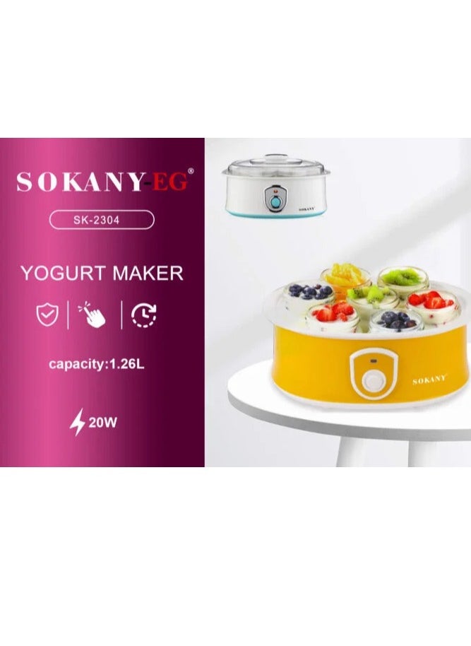 سوكاني ماكينه زبادي استانليس ديجيتال7كوب - Sk-2304 - سوكاني  - Image 4
