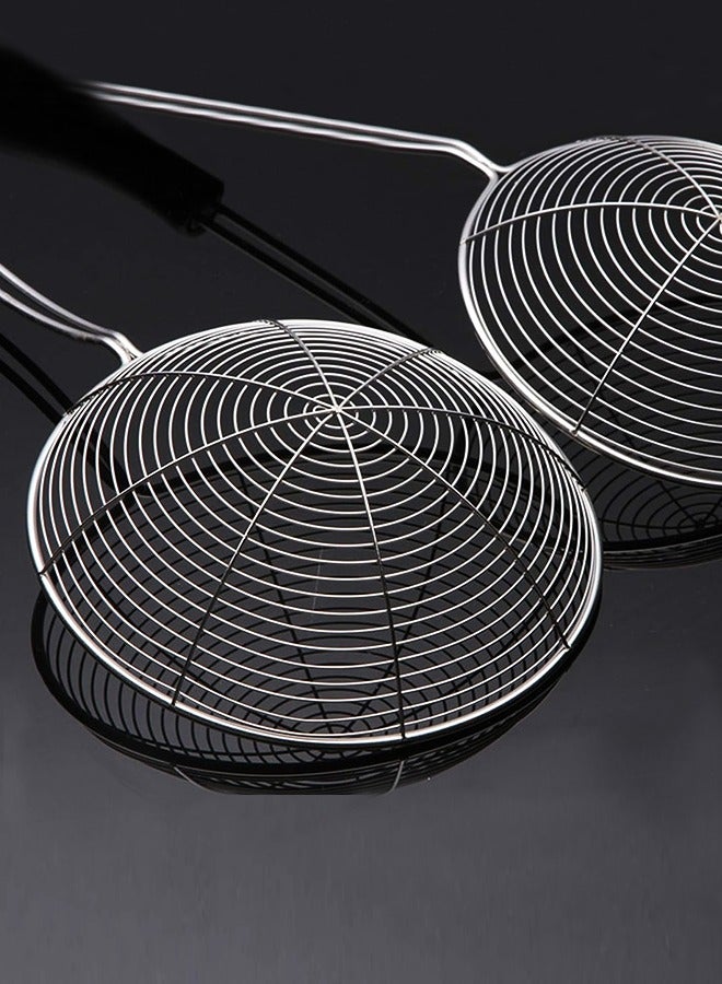 18 cm Stainless Steel Wire Skimmer with 43 cm Handle – Ideal for Frying, Draining, and Skimming