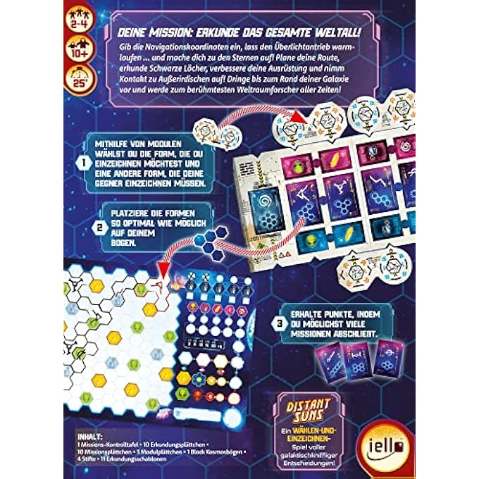 iello Distant Suns for 2 to 4 Players Family Game Board Game Universe - Image 5