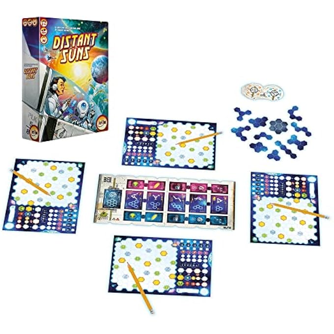 iello Distant Suns for 2 to 4 Players Family Game Board Game Universe - Image 2
