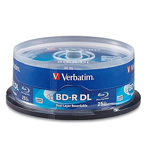 Verbatim BD-R 50GB 8X Blu-ray Recordable Media Disc Double Layer- 25 Pack Spindle - 98356, White - Image 2
