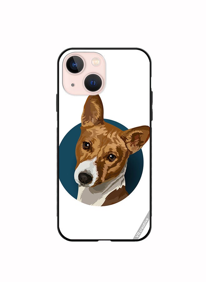 VR CREATIVE Protective Case Cover For Apple iPhone 13 mini Face Dog Design Multicolour - Image 1