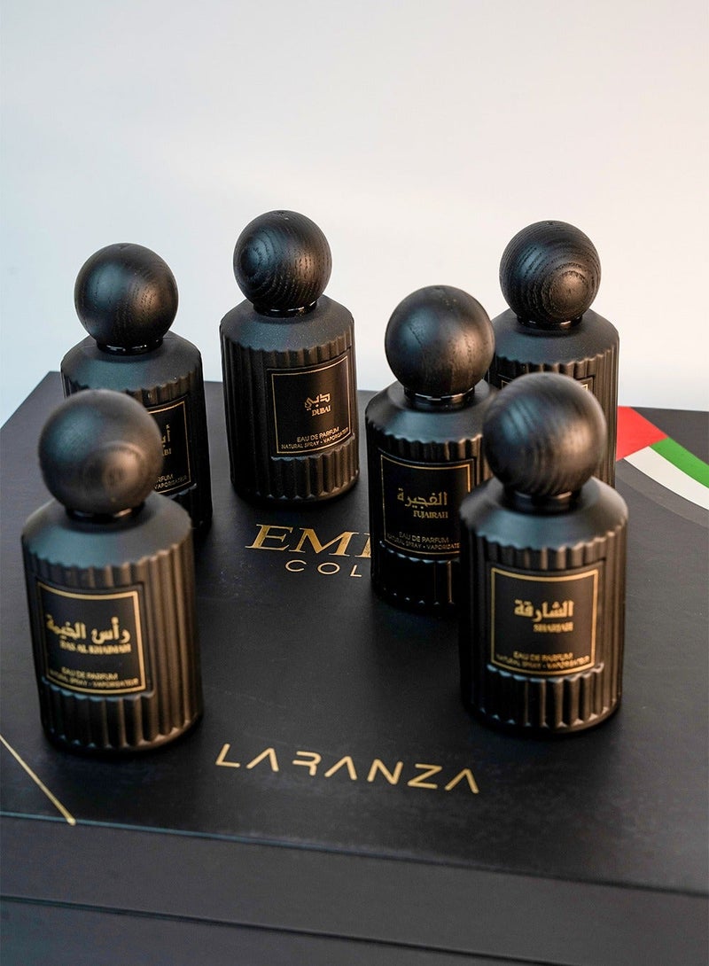 Laranza Emirates collection  Luxury Perfume Gift Set – 7 x 50ml | Unisex Perfume Oud & Musk | Long Lasting Arabic Perfume 350ml - Image 4