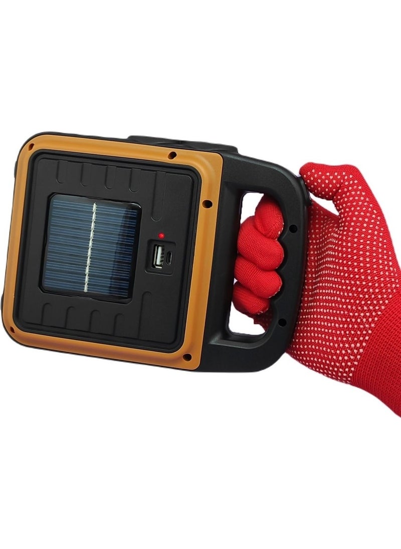 Kaite - Buffer® Portable 4 Different Functions Solar Powered and USB Rechargeable Portable LED Floodlight HS-8020 - Image 1