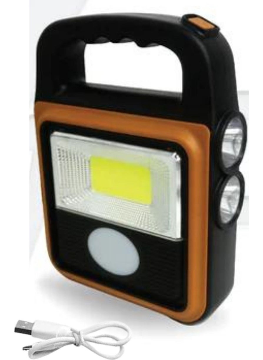 Kaite - Buffer® Portable 4 Different Functions Solar Powered and USB Rechargeable Portable LED Floodlight HS-8020 - Image 1