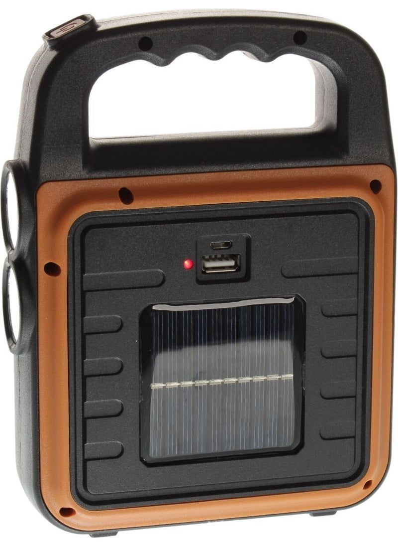 Kaite - Buffer® Portable 4 Different Functions Solar Powered and USB Rechargeable Portable LED Floodlight HS-8020 - Image 1