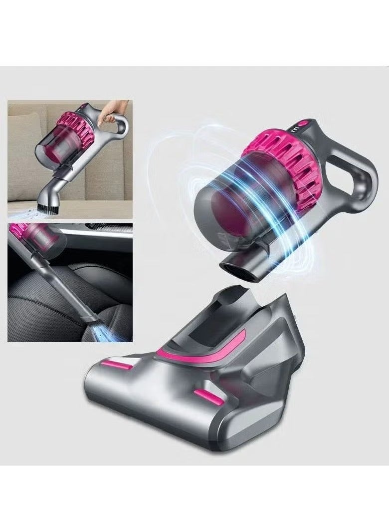 TIGER مكنسة كهربائية لاسلكية 5 في 1 مع إزالة العث بالأشعة فوق البنفسجية | شفط قوي 10000Pa | مكنسة خفيفة الوزن وصامتة للغاية | نظام فلتر HEPA متقدم | مكنسة محمولة قابلة لإعادة الشحن لتنظيف المنزل، السيارة، شعر الحيوانات الأليفة، المراتب والسجاد - Image 2