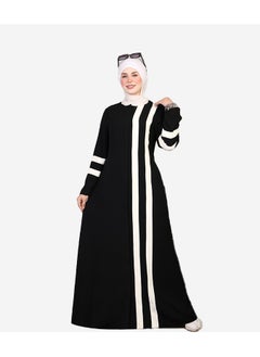 Abaya with stripes on the chest made of Saudi crepe materials - pzsku/ZC48D14D7D25CD788008FZ/45/_/1714073996/a473ad99-5e09-4426-8f89-4fa37e9e74c2