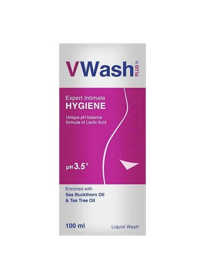 VWash Expert Intimate HYGIENE pH 3.5 Enriched with Sea Buckthorn Oil & Tea Tree Oil 100 ml - Image 2