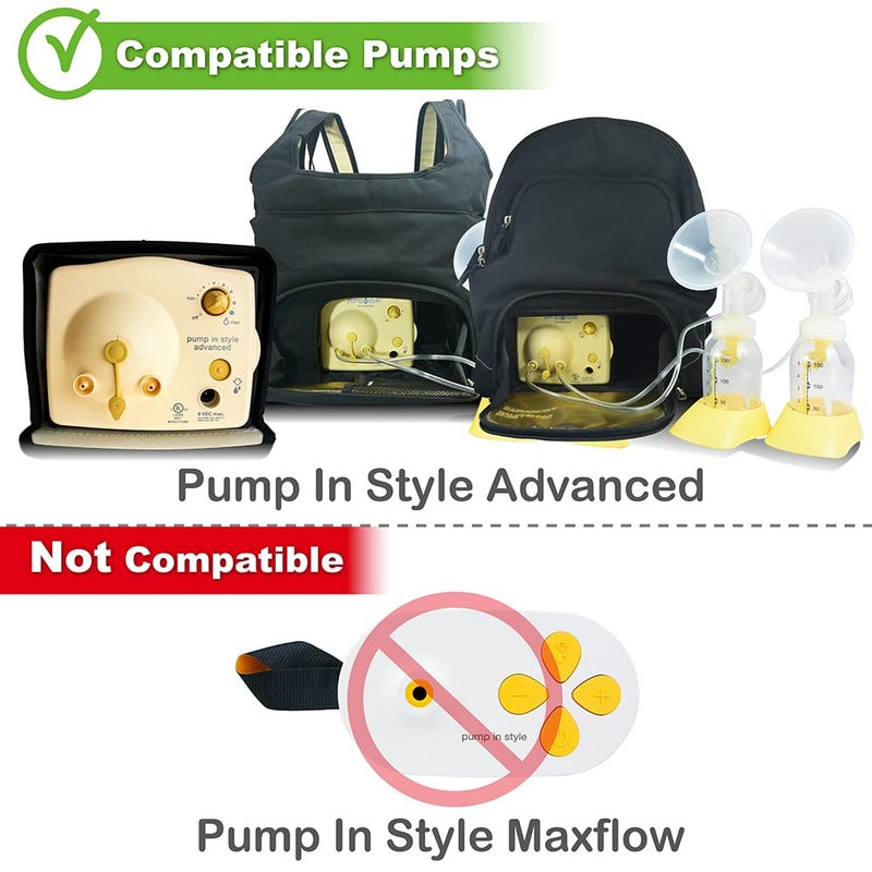 Nenesupply Pump Parts with 24mm Flanges Compatible with Medela Pump in Style Parts Accessories Breast Pump Not Original Medela Pump Parts Incl. 24mm Flange Breastshield Connector Valve Membrane Tubing - Image 2