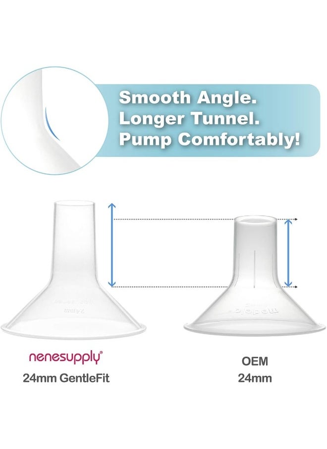 NENESUPPLY Nenesupply Pump Parts 24mm Compatible with Medela Pump in Style Breastpump Replacement Kit  - Image 4