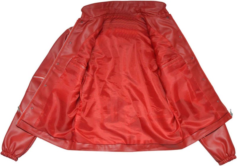 DIZLLER Beat-It Jacket - Red - Faux Leather - Image 5