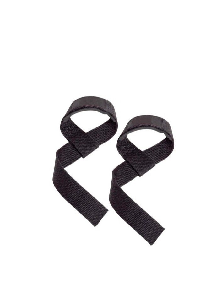 Generic Padded Cotton Lifting Straps with Cushioned Wrist (Pair) 