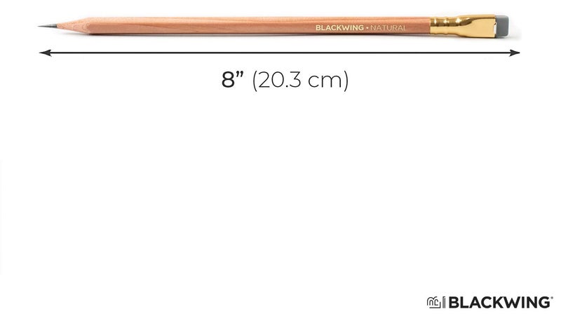 Blackwing Natural Pencils - 12 Count, Nautral Wood Design, Premium Japanese Graphite, Long lasting Extra-Firm Lead - Image 2