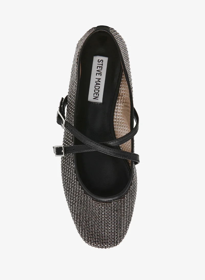 STEVE MADDEN  Rhinestones and Nappa PU Ballerinas for Women | Best Price UAE