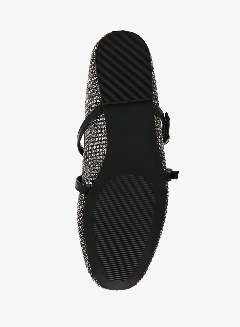 STEVE MADDEN  Rhinestones and Nappa PU Ballerinas for Women | Best Price UAE