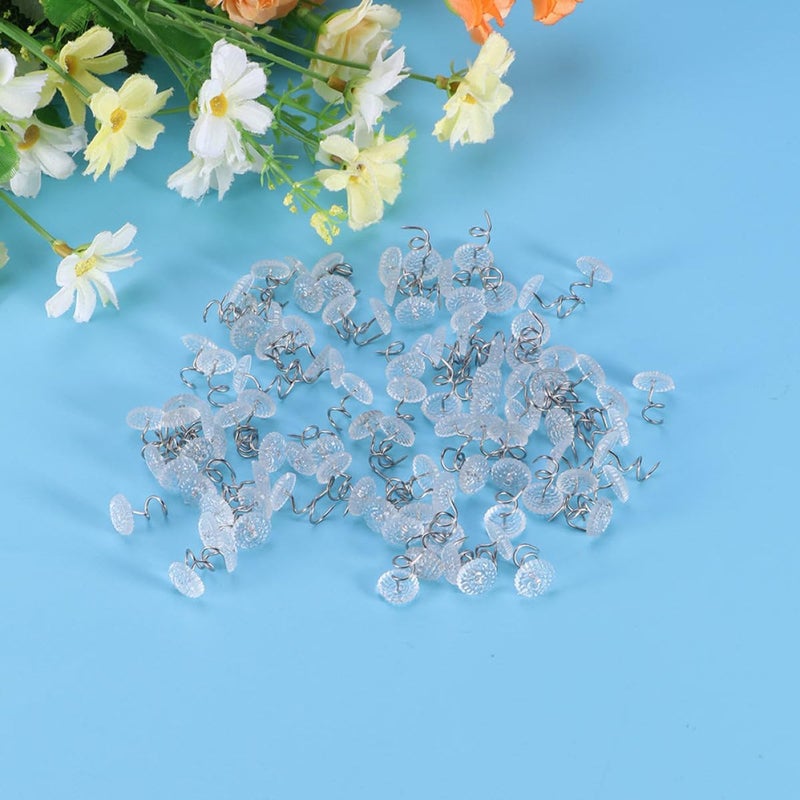 DECHOUS Spiral Push Pins 150pcs Bed Skirt Pins Anti-Slip for Upholstery and Bed Sheet Clips to Secure Fitted Bedding and Slipcovers in Place - Image 5