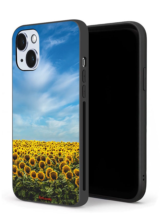 Tolwak Apple iPhone 14 Plus Protective Case Sunflowers Under The Sky - Image 1