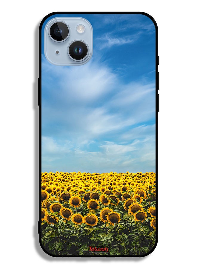 Tolwak Apple iPhone 14 Plus Protective Case Sunflowers Under The Sky - Image 2
