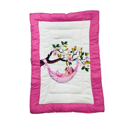RUMPES New Born Baby Godadi Pack of 5 Combo Set Soft Cotton Godi Godari Baby Bed Crib Sheet Cartoon Mat Bedding Set 20x30 Inches Multicolor 250 Thread Count - Image 3