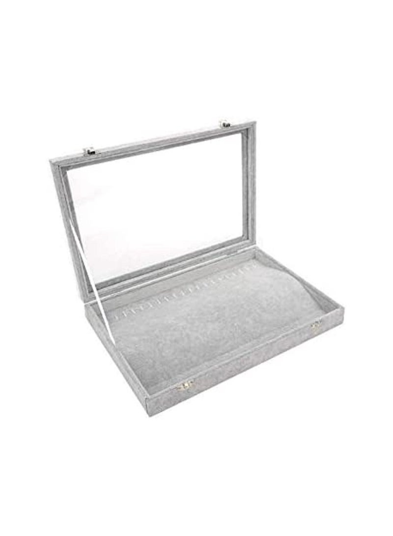 20 Necklaces Jewelry Boxes Organizer   Display Storage Box Holder With Window - Image 1