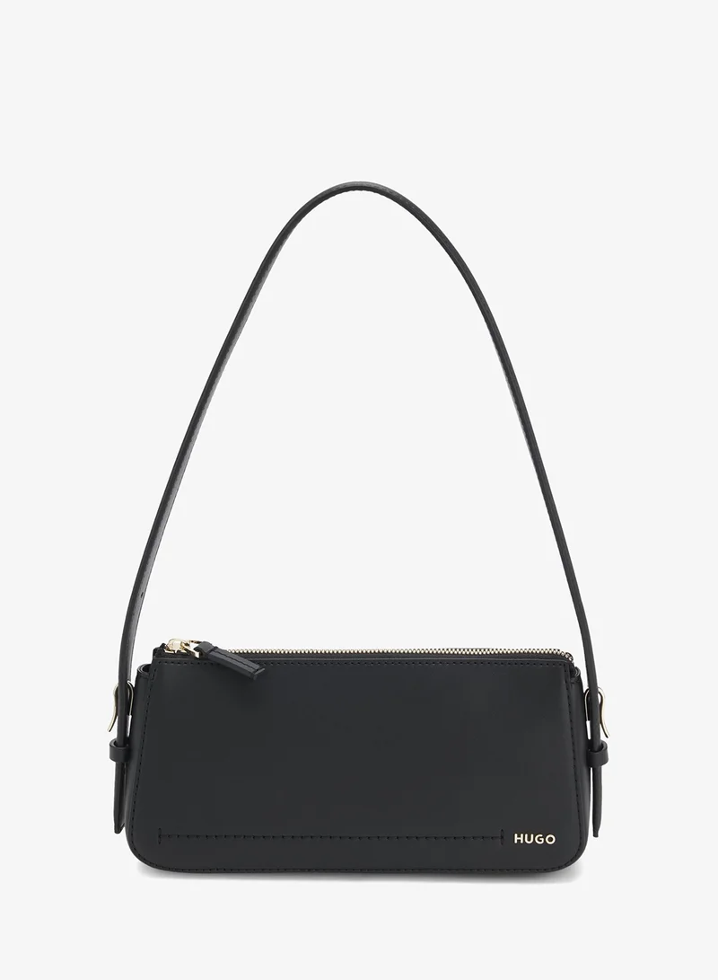 Crossbody bag with logo lettering