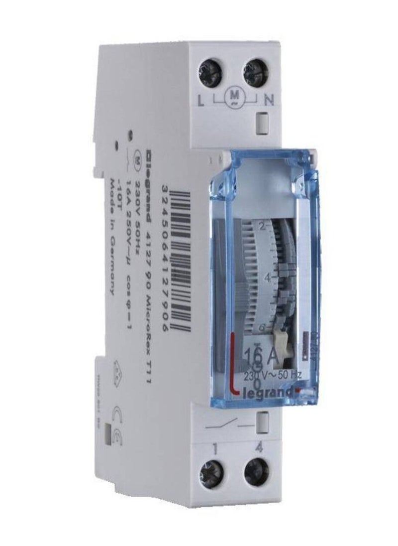 Legrand - Daily Programmable Time Switch 16A 250V Analog, vertical dial - Image 1